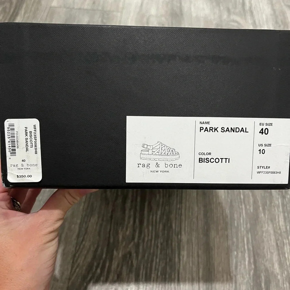 NIB Rag & Bone Park PlatformFisherman  Sandals Color Biscotti Size 10 / 40 - Picture 7 of 10